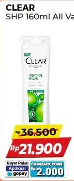 Promo Harga Clear Shampoo All Variants 160 ml - Alfamart