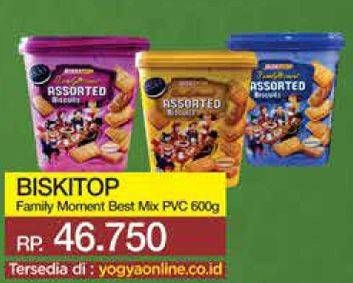 Promo Harga BISKITOP Family Moment Assorted Biscuits 600 gr - Yogya
