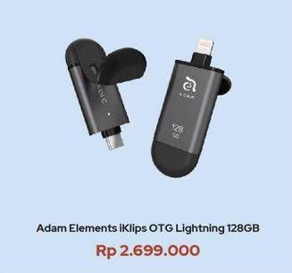 Promo Harga ADAM Elements Iklips OTG Lightning 128 GB  - iBox