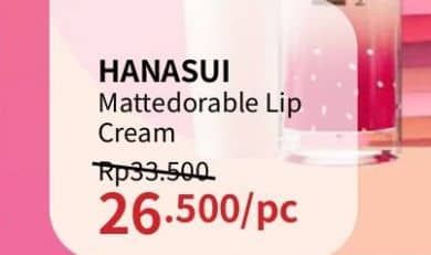 Promo Harga Hanasui Mattedorable Lip Cream Matcha  - Guardian