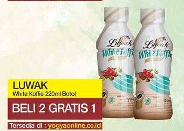 Promo Harga Luwak White Koffie Ready To Drink 220 ml - Yogya
