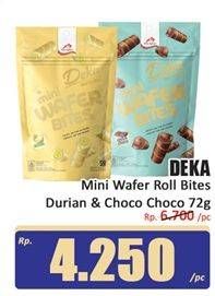 Promo Harga Dua Kelinci Deka Mini Wafer Bites Durian, Choco Choco 80 gr - Hari Hari