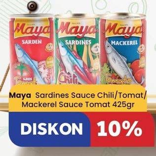 Promo Harga Maya Sardines/Mackerel  - Carrefour