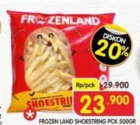 Promo Harga Frozenland French Fries Shoestring 500 gr - Superindo