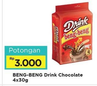 Promo Harga Beng-beng Drink Chocolate per 4 sachet 30 gr - Alfamart
