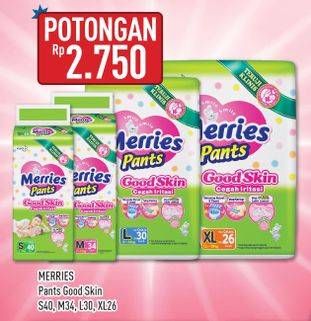 Promo Harga Merries Pants Good Skin S40, M34, L30, XL26  - Hypermart