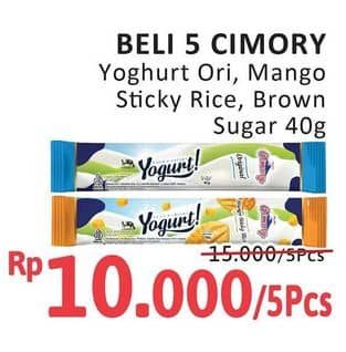 Promo Harga Cimory Yogurt Stick Original, Mango Sticky Rice, Brown Sugar 40 gr - Alfamidi