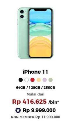 Promo Harga APPLE IPHONE 11 128GB, 256GB, 64GB  - Erafone