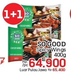 Promo Harga So Good Spicy Wing 400 gr - LotteMart