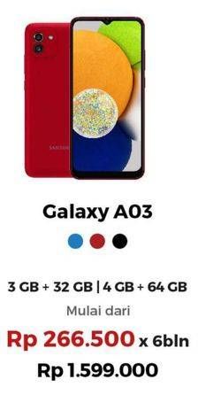 Promo Harga SAMSUNG Galaxy A03 3GB + 32GB, 4GB + 64GB  - Erafone