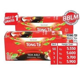 Promo Harga Tong Tji Teh Celup Black Tea 25 pcs - Lotte Grosir