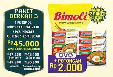 Promo Harga Bimoli Minyak Goreng + Indomie Mie Goreng  - Hypermart