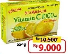 Promo Harga SIDO MUNCUL Vitamin C 1000mg per 6 sachet 4 gr - Alfamart
