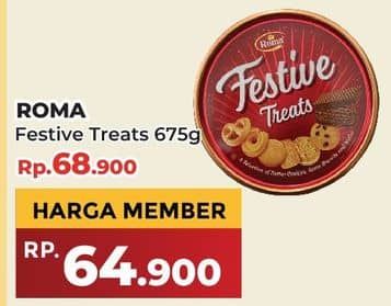 Promo Harga Roma Festive Treats 675 gr - Yogya