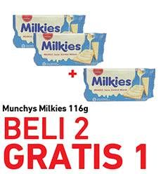 Promo Harga MUNCHYS Milkies Malkist 116 gr - Carrefour