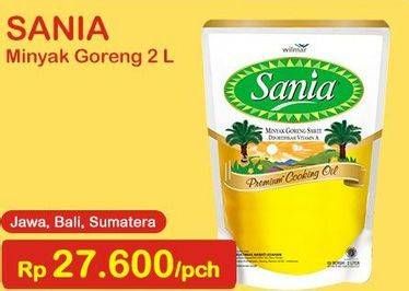 Promo Harga SANIA Minyak Goreng 2000 ml - Indomaret