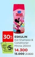 Promo Harga Eskulin Kids Shampoo & Conditioner Minnie 200 ml - Watsons