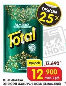 Promo Harga TOTAL Detergent Liquid Almeera All Variants 800 ml - Superindo