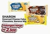 Promo Harga Sharon Steamed Cheese Cake Chocolate, Banana, Cheese 80 gr - Yogya