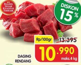 Promo Harga Daging Rendang Sapi per 100 gr - Superindo