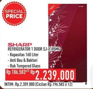 Promo Harga SHARP SJ-X185MG | Kulkas 1 Pintu  - Hypermart