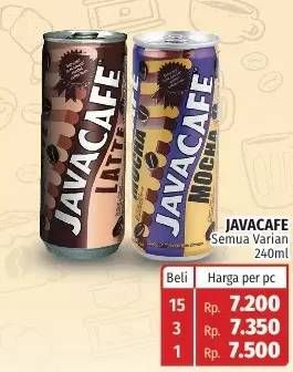 Promo Harga Java Cafe Minuman Latte All Variants 240 ml - Lotte Grosir