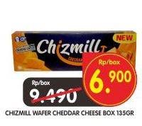Promo Harga CHIZMILL Wafer Cheddar Cheese 135 gr - Superindo
