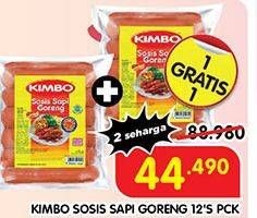 Promo Harga Kimbo Sosis Sapi Goreng 372 gr - Superindo