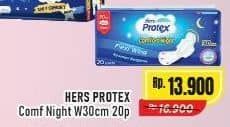 Promo Harga Hers Protex Comfort Night Wing 30cm 20 pcs - Alfamart