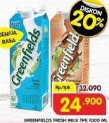 Promo Harga Greenfields Fresh Milk All Variants 1000 ml - Superindo