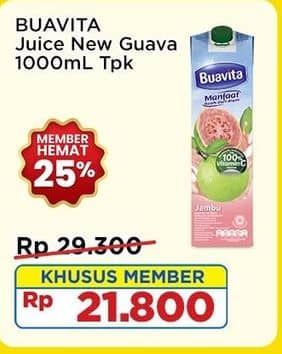 Promo Harga Buavita Fresh Juice Guava 1000 ml - Indomaret