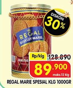 Promo Harga Regal Marie Special Quality 1000 gr - Superindo