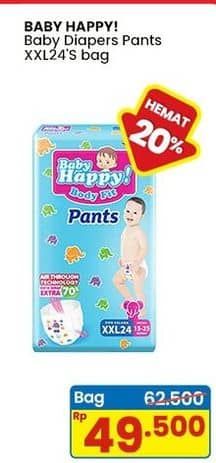 Promo Harga Baby Happy Body Fit Pants XXL24 24 pcs - Indomaret