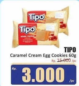 Promo Harga Tipo Caramel Cream Egg Cookies 60 gr - Hari Hari