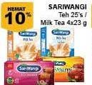 Promo Harga Sariwangi Teh 25s / Milk Tea 4s  - Giant