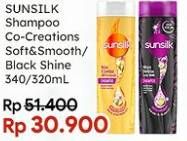Promo Harga Sunsilk Shampoo Soft Smooth, Black Shine 340 ml - Indomaret