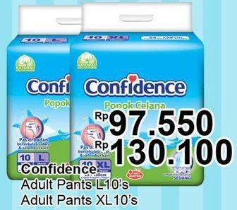 Promo Harga CONFIDENCE Adult Diapers Pants L10 10 pcs - TIP TOP