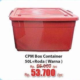 Promo Harga CPM Container Box + Roda Warna 50000 ml - Hari Hari