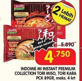 Promo Harga Indomie Japanese Ramen Tori Miso, Tori Kara 86 gr - Superindo