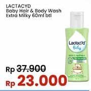 Promo Harga Lactacyd Baby Body & Hair Wash Extra Milky 60 ml - Indomaret