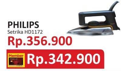 Promo Harga PHILIPS HD 1172 | Dry Iron  - Yogya