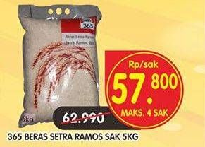 Promo Harga 365 Beras 5 kg - Superindo