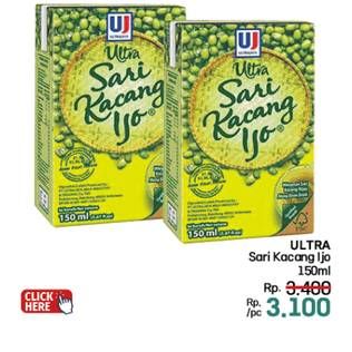 Promo Harga Ultra Sari Kacang Ijo 150 ml - LotteMart