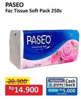 Promo Harga Paseo Facial Tissue 250 sheet - Alfamart