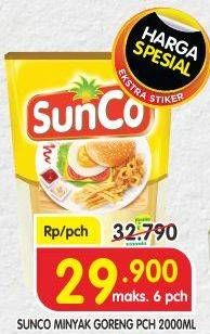 Promo Harga SUNCO Minyak Goreng 2000 ml - Superindo