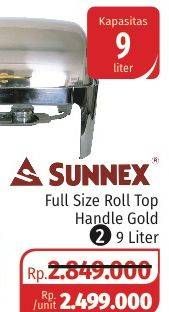 Promo Harga SUNNEX Oval Roll Top Handle Gold 9 ltr - Lotte Grosir