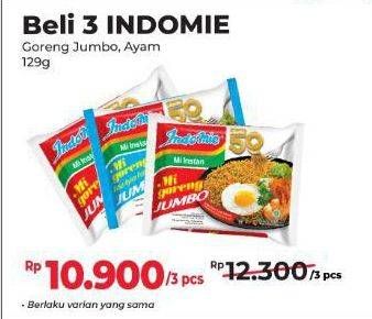 Promo Harga Indomie Mi Goreng Jumbo Ayam Panggang, Spesial 127 gr - Alfamart