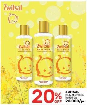Promo Harga ZWITSAL Body Mist For Adult 100 ml - Guardian
