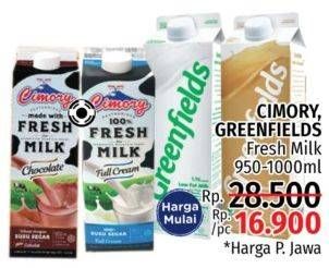 Promo Harga Cimory/Greenfields Fresh Milk  - LotteMart