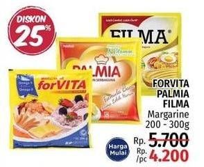 Promo Harga FORVITA/PALMIA/FILMA Margarine 200 - 300gr  - LotteMart